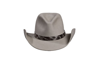 European Hare Cowboy Hat Silverbelly with Genuine Cowhide Hatband- Size 7 1/4