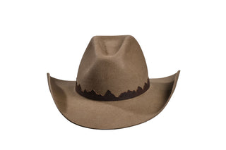 Mesa Canyon Beaver Cowboy Hat – Pure Beaver Felt with Mountain Leather Band, Size 7 3/4