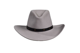 European Hare Teardrop Cowboy Hat – Handmade Silverbelly Western Hat - Size 7 5/8