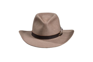 Natural Light Beaver Cowboy Hat with Citrine Hatband - Size 7 1/4