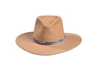 Sunlit Honey European Hare Fedora, Size 7 3/8