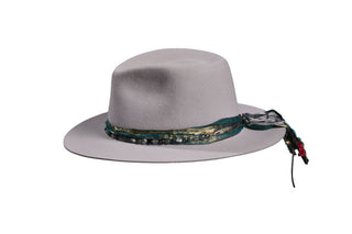 Silverbelly European Hare Fedora Hat, Size 7 1/4