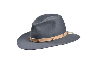 Ironclad Fedora – Steel & European Hare, Size 7 3/4