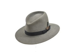 Granite Gray  Rabbit Fur Hat in Gray