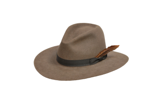 The Brook - Women's 100% Natural Beaver Fedora-Hats-TrueWestHats