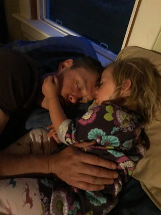 Charlie and Daughter Cuddling