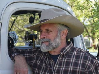 Rugged Man in Cowboy Hat