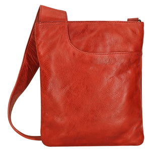 Athena Handcrafted Leather Crossbody Bags: Cognac