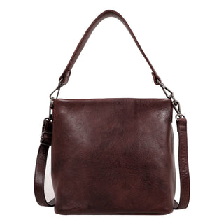 Ivy Leather Crossbody / Shoulder Bag: Eggplant