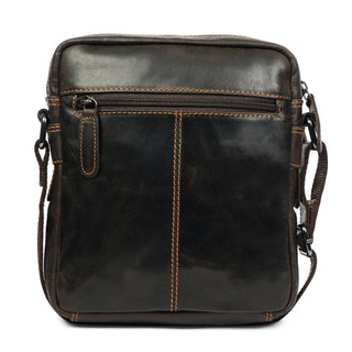 Asheville Leather Crossbody Bag – Unisex – Brown