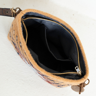 Golden Hour Convertible Wool Clutch–Crossbody