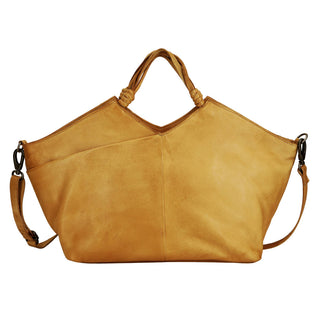 Nelly Handcrafted Leather Tote/Crossbody Bags: Oxblood