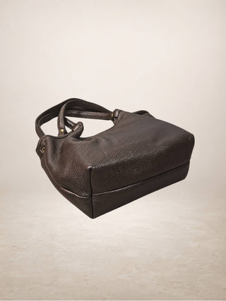 KELLI - Leather bag: Wine red
