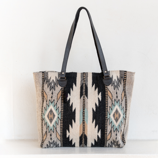 Looking Glass Zapotec Wool Tote–Handwoven in Oaxaca