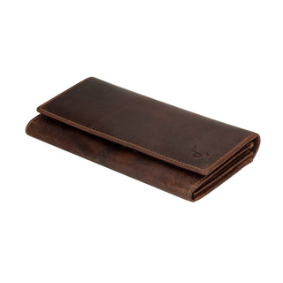 Charlotte Leather Wallet in Chestnut