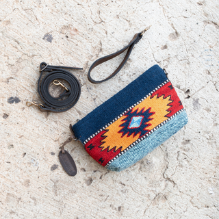 Eagle Eye Convertible Wool Clutch–Crossbody