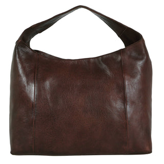 Petite Lindsey Handcrafted Leather Shoulder Bag: Cognac