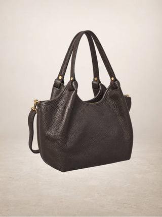 KELLI - Leather bag: Wine red