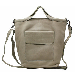 Bianca Handcrafted Leather Tote/Crossbody Bags: Cognac
