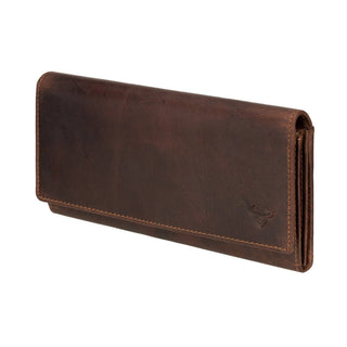 Charlotte Leather Wallet in Chestnut