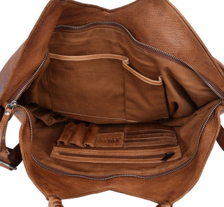 Nelly Handcrafted Leather Tote/Crossbody Bags: Oxblood