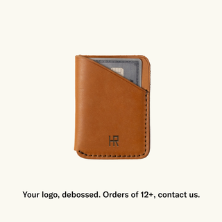 Full-Grain Leather Front Pocket Wallet: Tan