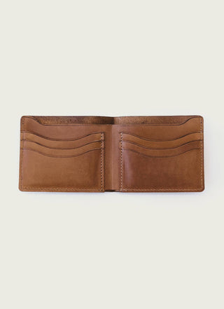 Full-Grain Leather Bifold Wallet: Chocolate