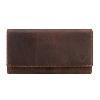 Charlotte Leather Wallet in Chestnut