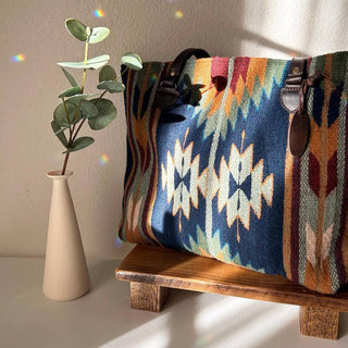 Stargazer Zapotec Wool Tote–Handwoven in Oaxaca