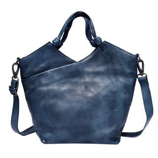 Nash Handcrafted Leather Tote/Crossbody Bags: Cognac