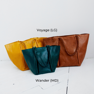 Voyage Tote (Lg): Cognac