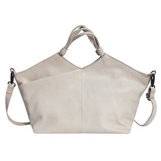 Nelly Handcrafted Leather Tote/Crossbody Bags: Denim