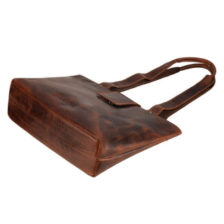 Everett Leather Tote Bag in Chestnut