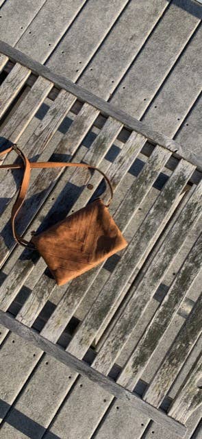 Sunny Handcrafted Leather Crossbody Bags: Charcoal