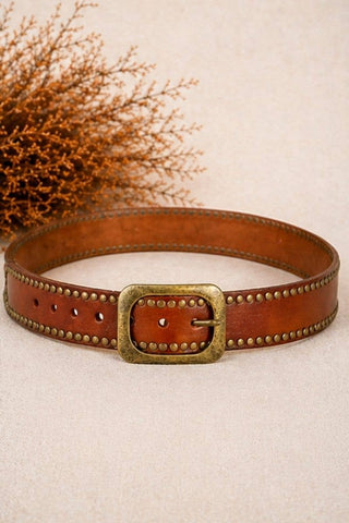 HELIOS LIGHT BROWN LEATHER BELT