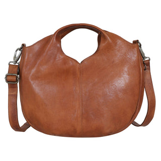 Darby Handcrafted Leather Crossbody Bags: Cognac