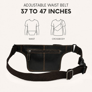 Osaka Leather Belt Bag – Unisex – Brown