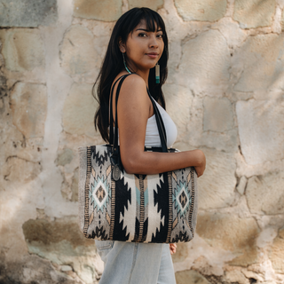 Looking Glass Zapotec Wool Tote–Handwoven in Oaxaca