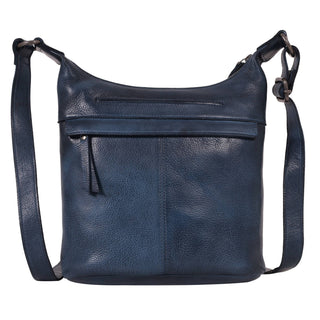 Kerry Leather Crossbody: Indigo