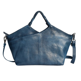 Nelly Handcrafted Leather Tote/Crossbody Bags: Oxblood