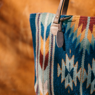 Stargazer Zapotec Wool Tote–Handwoven in Oaxaca