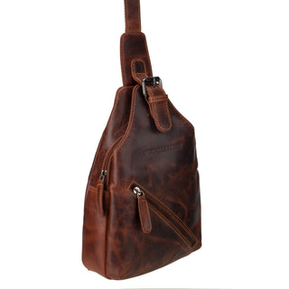 Sydney Leather Crossbody Bag – Unisex – Chestnut