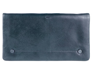 Terry Handcrafted Leather Wallet: Denim