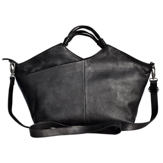 Nelly Handcrafted Leather Tote/Crossbody Bags: Oxblood