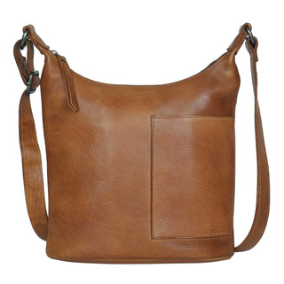 Kerry Leather Crossbody: Cognac