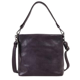 Ivy Leather Crossbody / Shoulder Bag: Eggplant