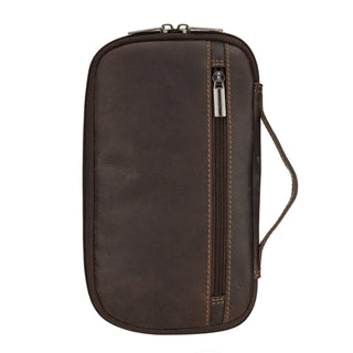 Monroe Leather Passport Wallet in Brown