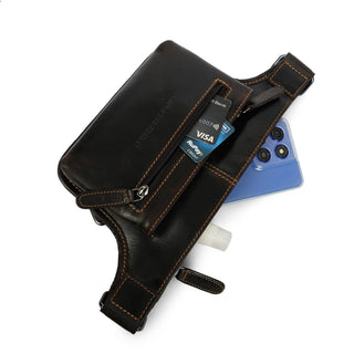 Osaka Leather Belt Bag – Unisex – Brown