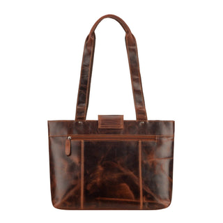 Everett Leather Tote Bag in Chestnut