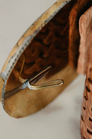 DARK BROWN LEATHER BELT ALPHA WIDE